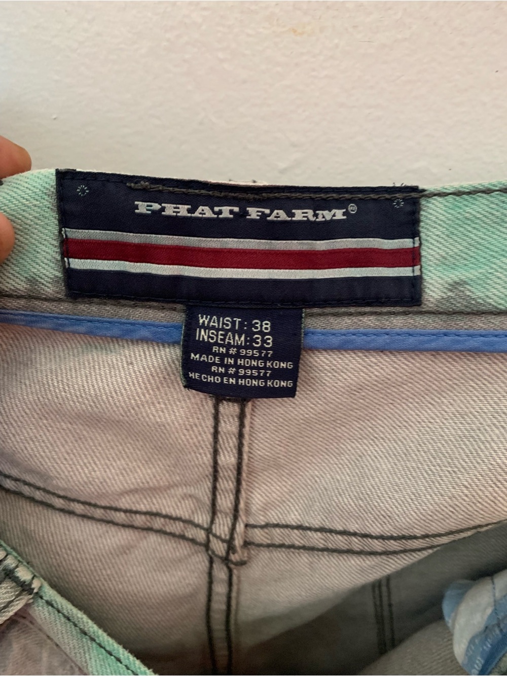 PHAT FARM Men's Mint Green Jeans - Waist 38